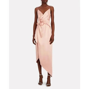 Significant Other Dress Women's Size 4 Midi Ruched Satin